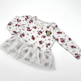 Blümchenkleid mit Minnie Mouse – Gr. 68 (C&A)