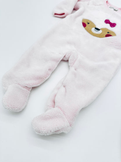 Flauschiger Plüsch-Overall mit Bärchenmotiv - Gr. 62 (Ergee)